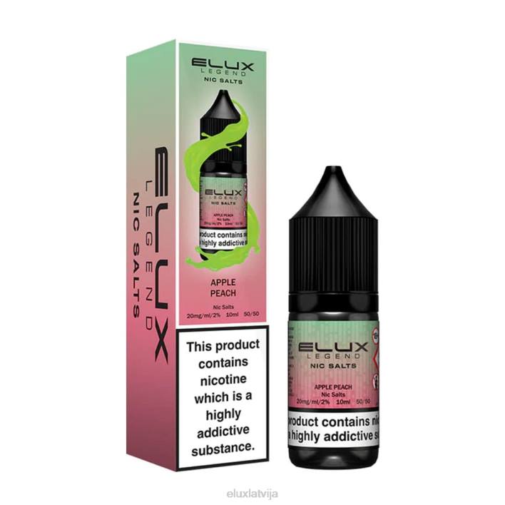 Elux Legend niķa sāls 10 ml ābolu persiks Elux Vape Price 62VR40