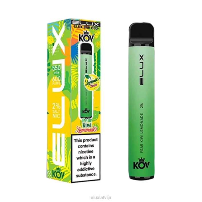 Elux Bar limonādes sērijas vienreizējās lietošanas vape bumbieru kivi limonāde Elux Vape Flavours 62VR79