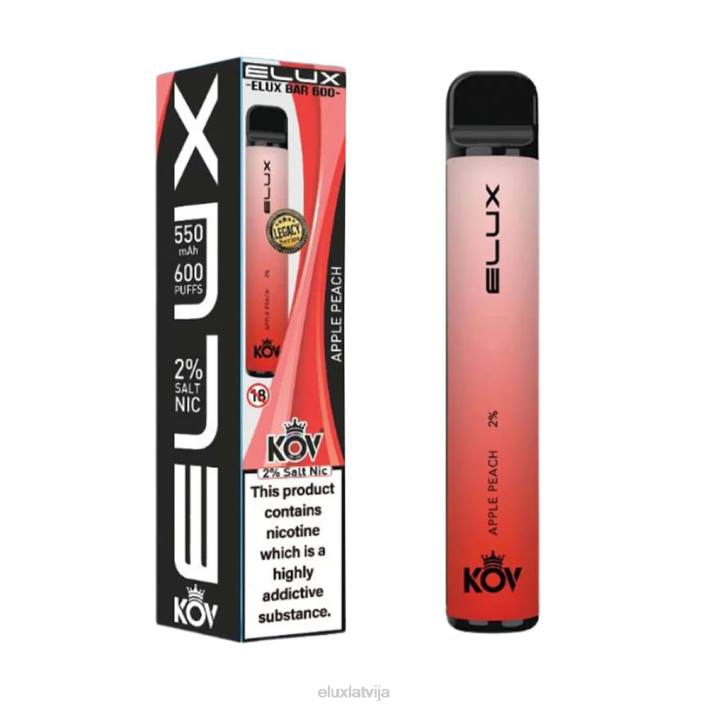 Elux Bar mantotās sērijas vienreizējās lietošanas vape ābolu persiks Elux Amazon Latvija 62VR103