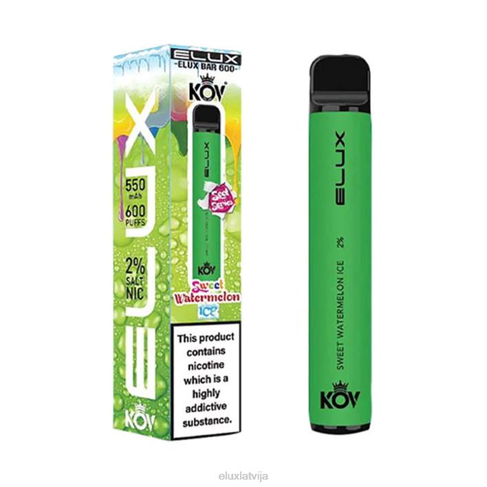 Elux Bar saldās sērijas vienreizējās lietošanas vape saldais arbūzu ledus Elux Vape Near Me 62VR111