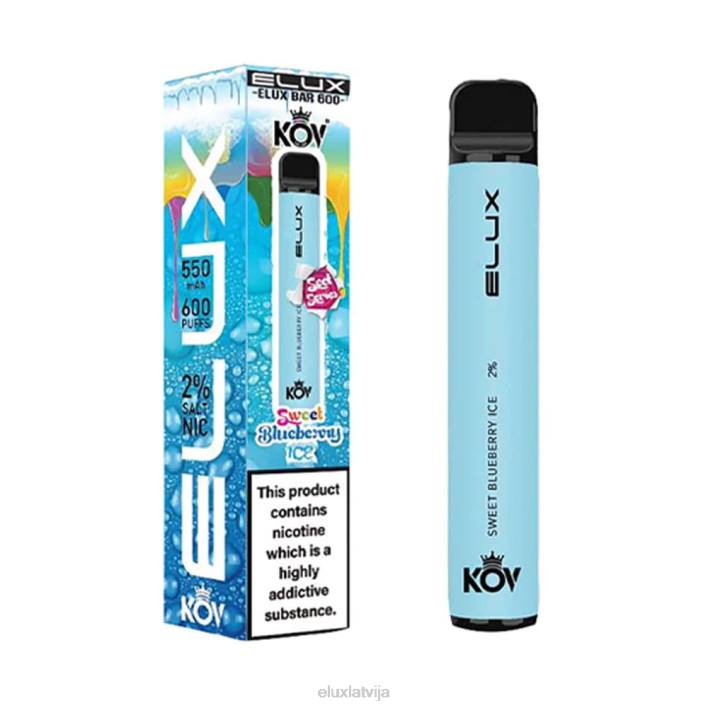 Elux Bar saldās sērijas vienreizējās lietošanas vape saldais melleņu ledus Elux Vape Flavours 62VR109