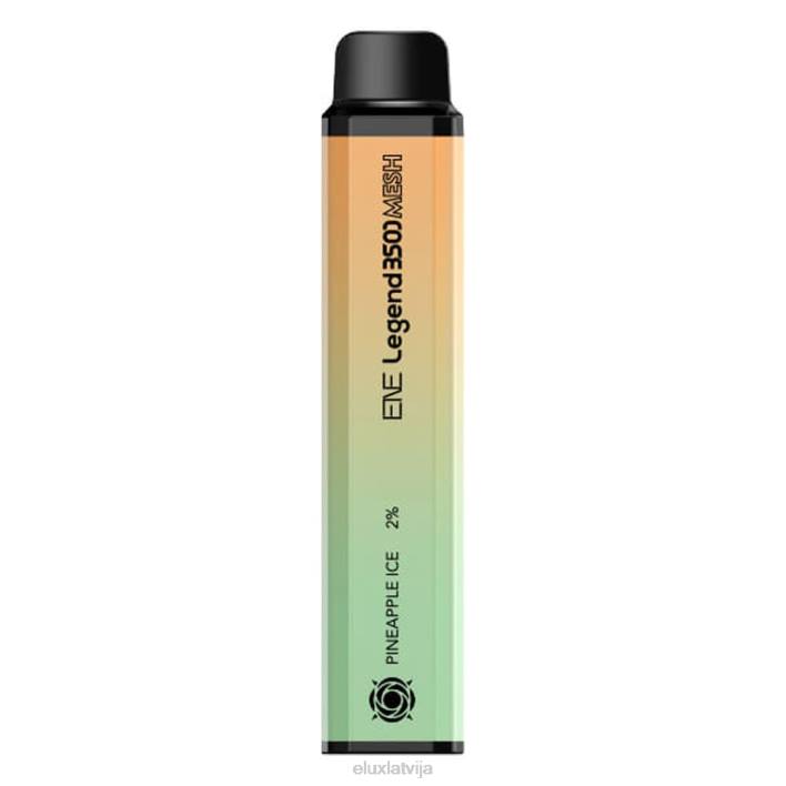 Elux ENE Legend 3500 acu vienreizējās lietošanas vape ananāsu ledus Elux Vape Flavours 62VR129