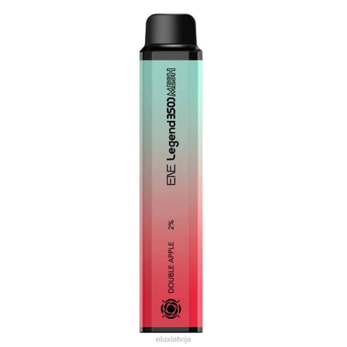 Elux ENE Legend 3500 acu vienreizējās lietošanas vape dubultais ābols Elux Review Latvija 62VR147