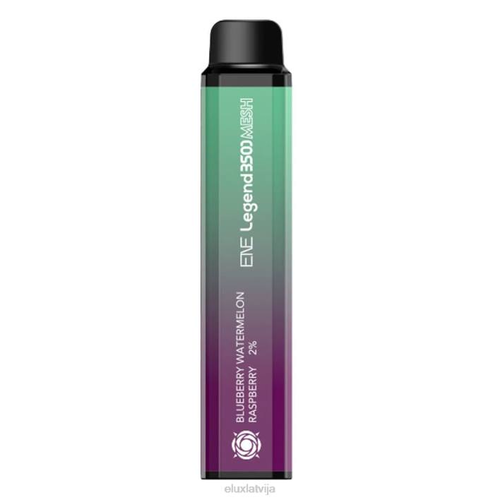 Elux ENE Legend 3500 acu vienreizējās lietošanas vape melleņu arbūzs avenes Elux Review Latvija 62VR137