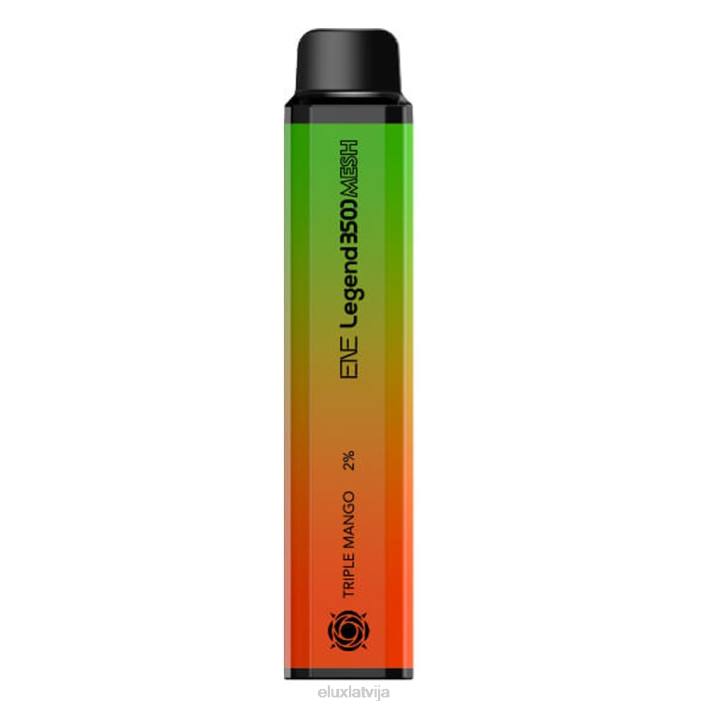 Elux ENE Legend 3500 acu vienreizējās lietošanas vape trīskāršais mango Elux Riga 62VR135