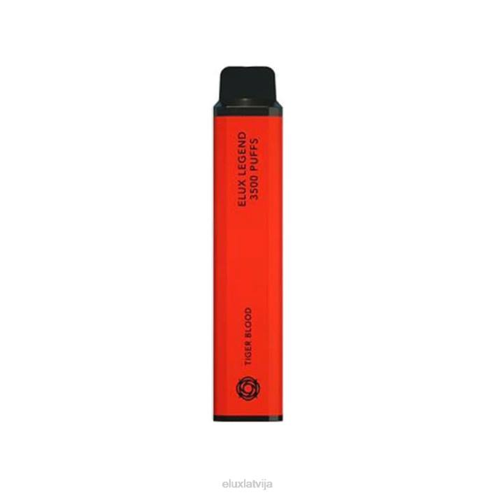 Elux Legend 3500 uzpūtienu vienreizējās lietošanas vape tīģera asinis Elux Vape Flavours 62VR39